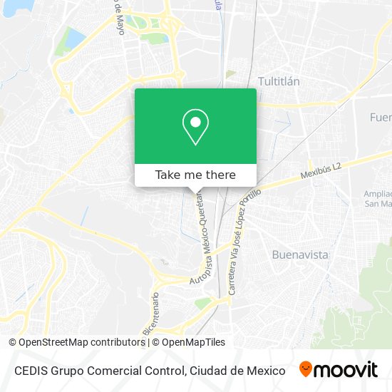 Mapa de CEDIS Grupo Comercial Control