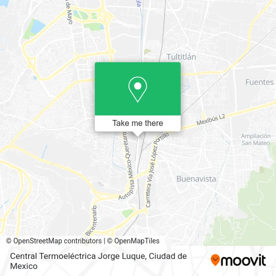 Central Termoeléctrica Jorge Luque map