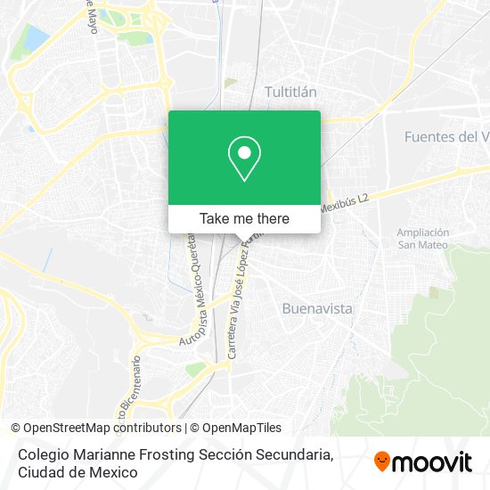 Colegio Marianne Frosting Sección Secundaria map