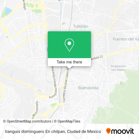 Mapa de tianguis dominguero En chilpan