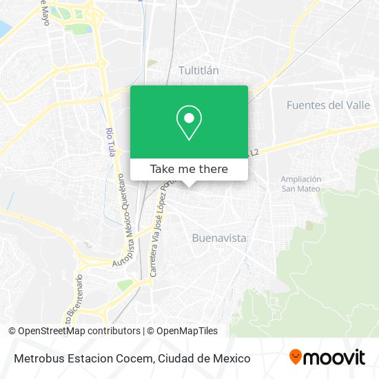 Metrobus Estacion Cocem map