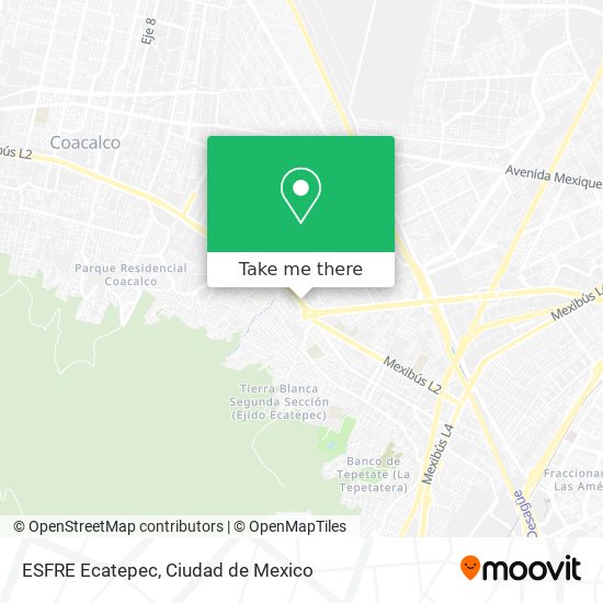 ESFRE Ecatepec map