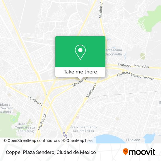 Mapa de Coppel Plaza Sendero