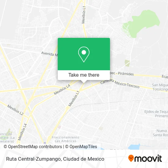 Ruta Central-Zumpango map