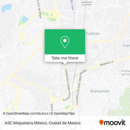 Mapa de ASC Maquinaria México