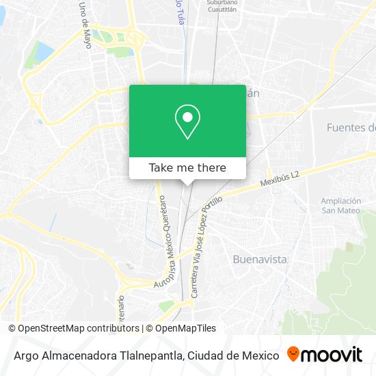 Argo Almacenadora Tlalnepantla map