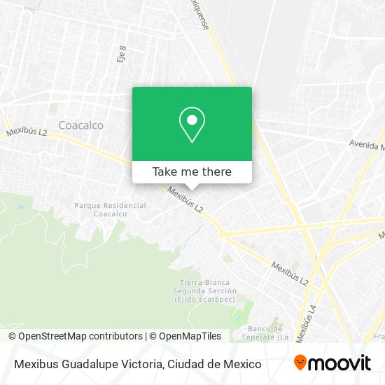 Mapa de Mexibus Guadalupe Victoria