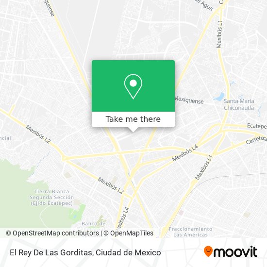 El Rey De Las Gorditas map
