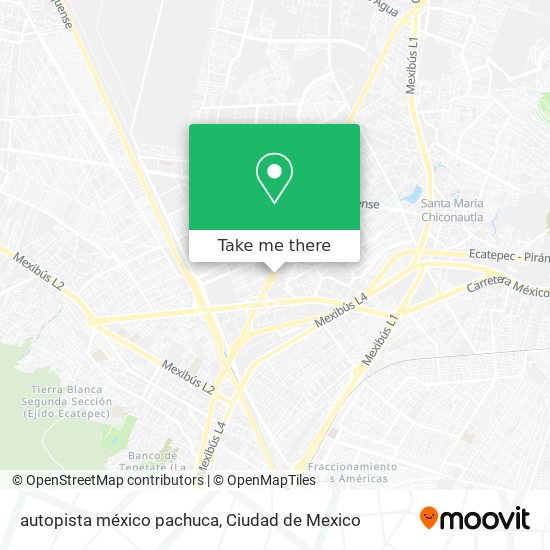 autopista méxico pachuca map