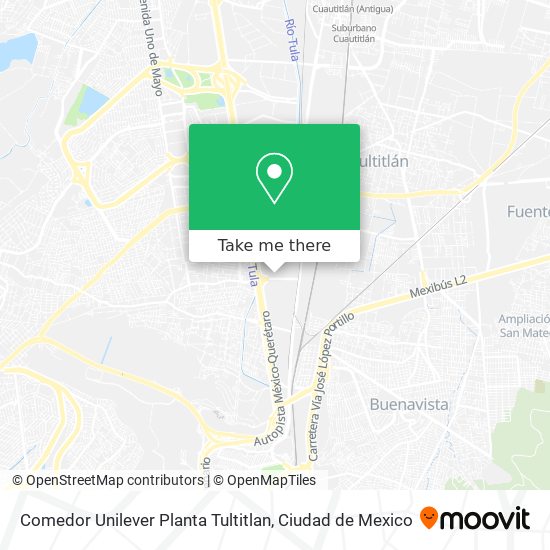Comedor Unilever Planta Tultitlan map