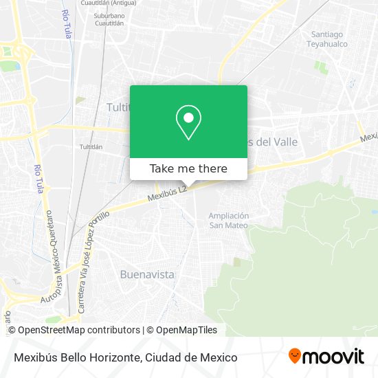 Mexibús Bello Horizonte map
