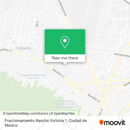 Fraccionamiento Rancho Victoria 1 map