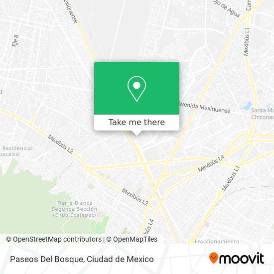 Mapa de Paseos Del Bosque