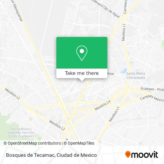 How to get to Bosques de Tecamac in Tultitlán by Bus?