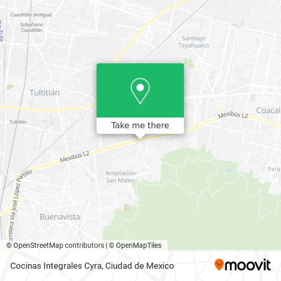 How to get to Cocinas Integrales Cyra in Cuautitlán by Bus?