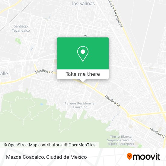 Mapa de Mazda Coacalco