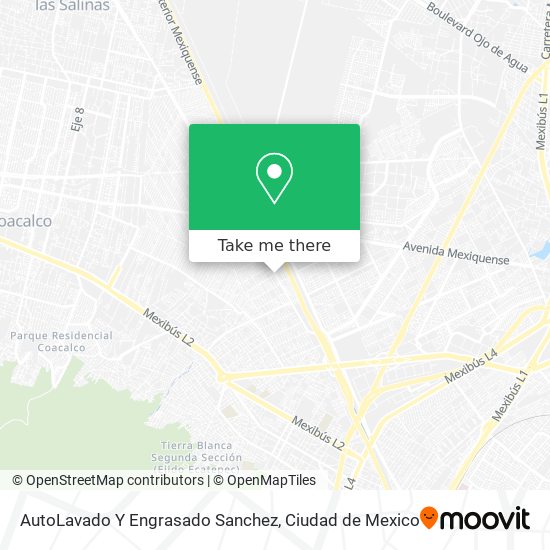 Mapa de AutoLavado Y Engrasado Sanchez