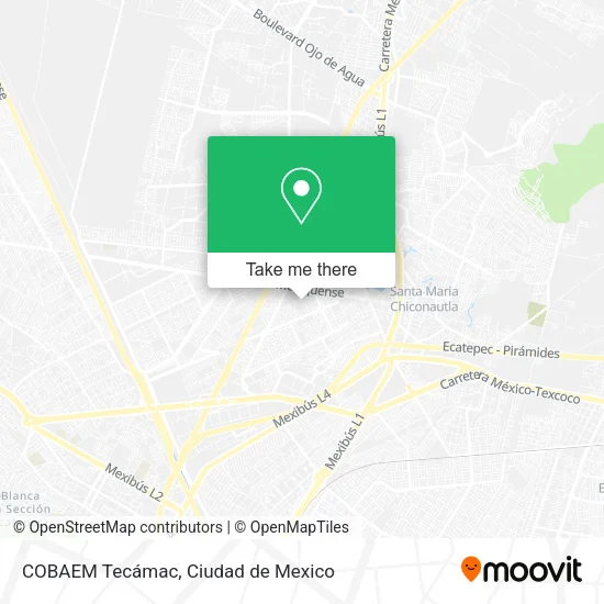 Mapa de COBAEM Tecámac