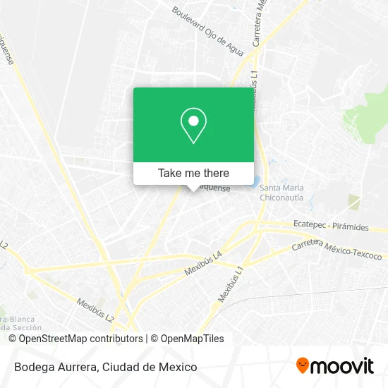 Bodega Aurrera map