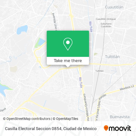 Casilla Electoral Seccion 0854 map