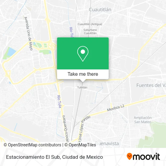 Estacionamiento El Sub map