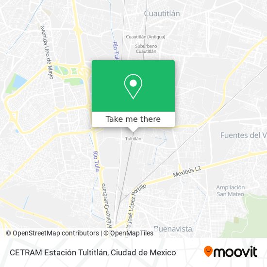 CETRAM Estación Tultitlán map