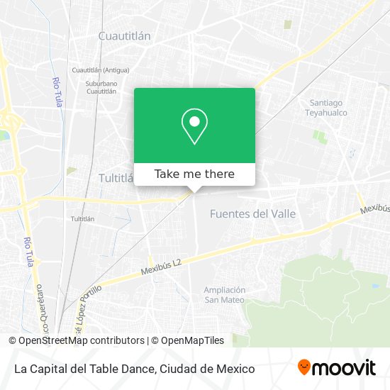 La Capital del Table Dance map