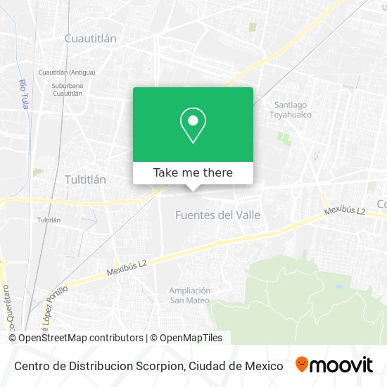Centro de Distribucion Scorpion map