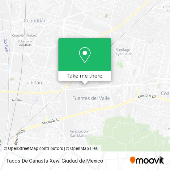Tacos De Canasta Xew map