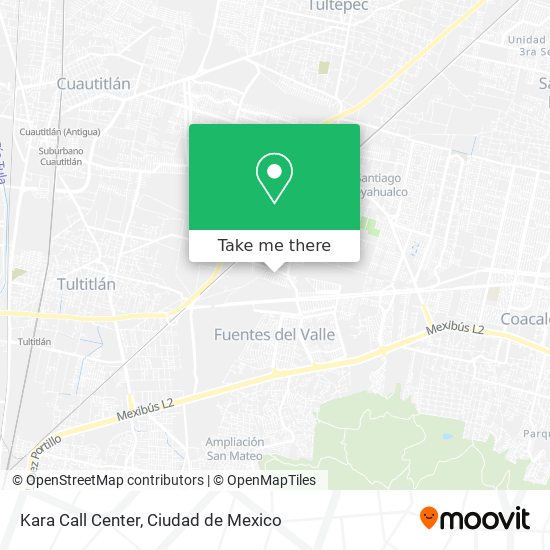 How to get to Kara Call Center in Cuautitlán Izcalli by Bus or Train?