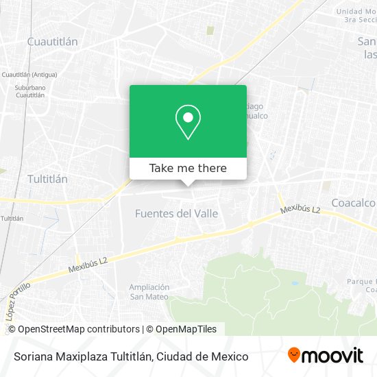 Soriana Maxiplaza Tultitlán map