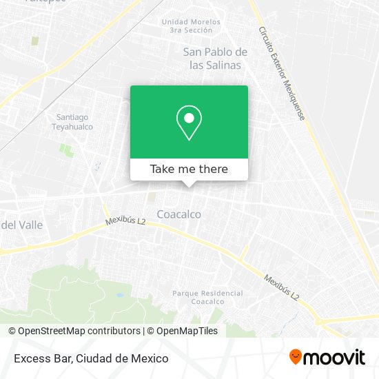 Mapa de Excess Bar