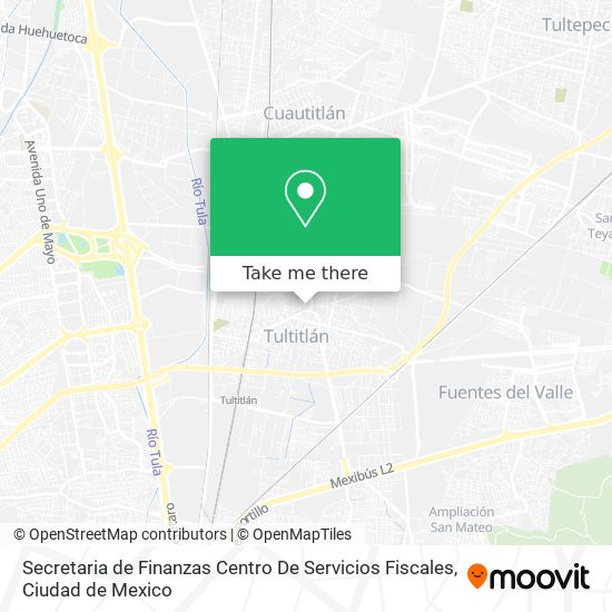 Mapa de Secretaria de Finanzas Centro De Servicios Fiscales