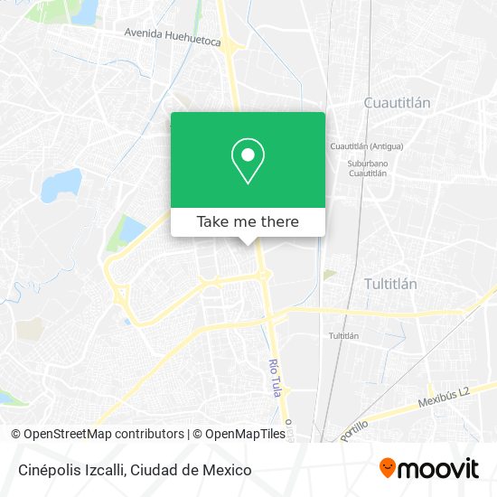 Mapa de Cinépolis Izcalli
