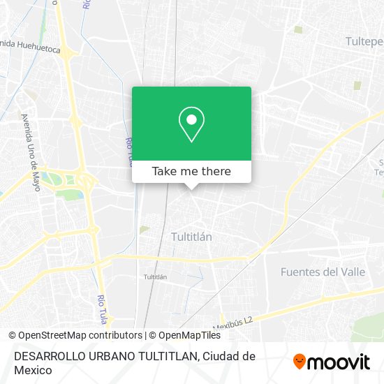 DESARROLLO URBANO TULTITLAN map