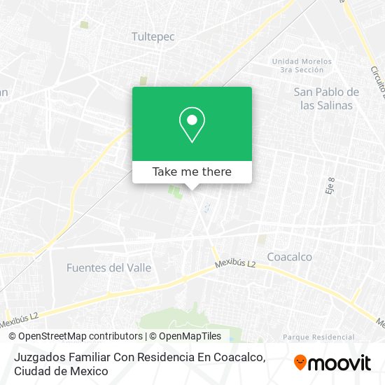 Juzgados Familiar Con Residencia En Coacalco map