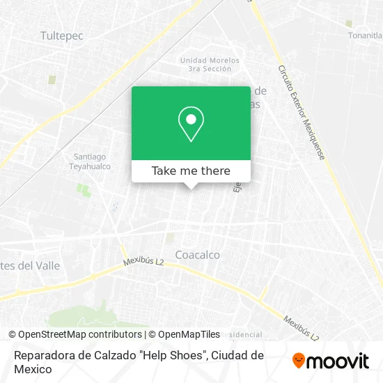 Reparadora de Calzado "Help Shoes" map