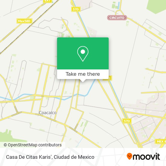 Casa De Citas Karis' map
