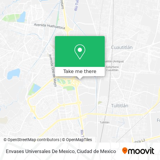 Mapa de Envases Universales De Mexico