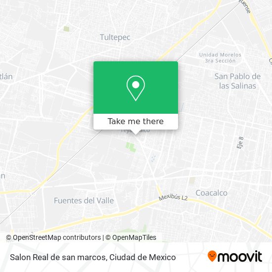 Salon Real de san marcos map