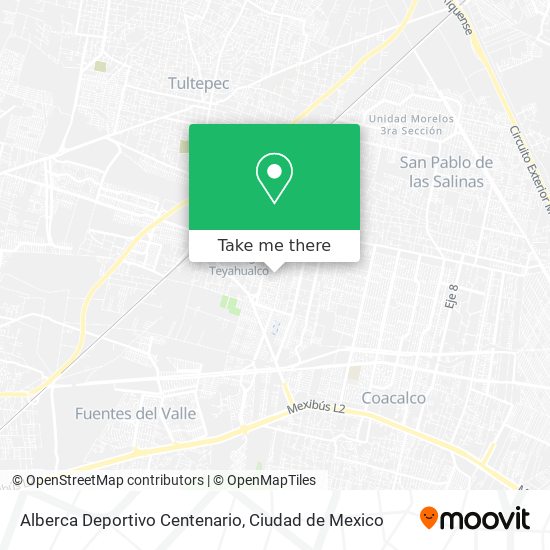 Mapa de Alberca Deportivo Centenario