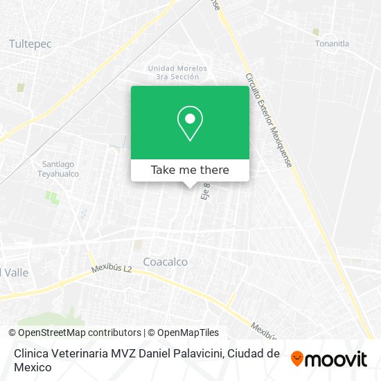 Mapa de Clinica Veterinaria MVZ Daniel Palavicini
