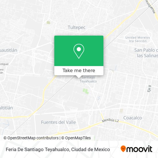 Mapa de Feria De Santiago Teyahualco