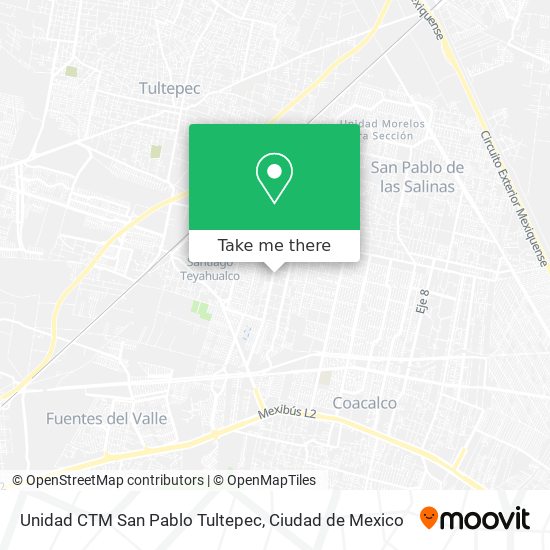 Unidad CTM San Pablo Tultepec map