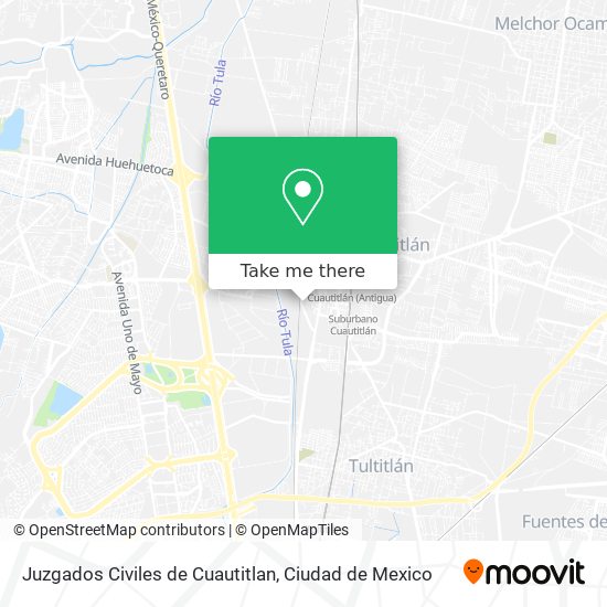 Juzgados Civiles de Cuautitlan map