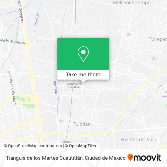 Mapa de Tianguis de los Martes Cuautitlán