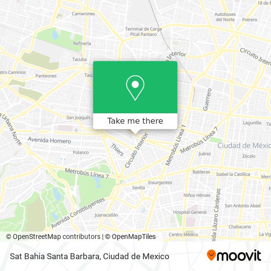 Sat Bahia Santa Barbara map