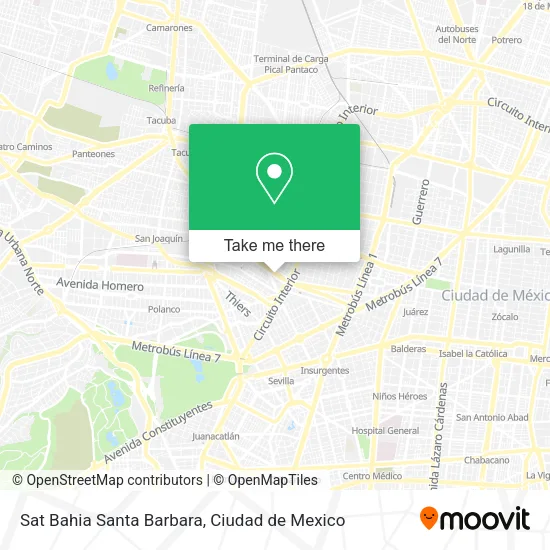Sat Bahia Santa Barbara map