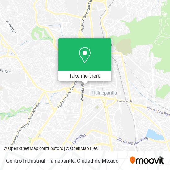 Mapa de Centro Industrial Tlalnepantla