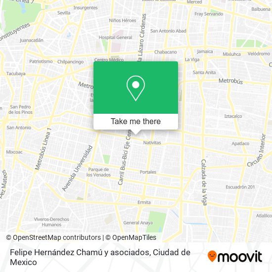 Mapa de Felipe Hernández Chamú y asociados